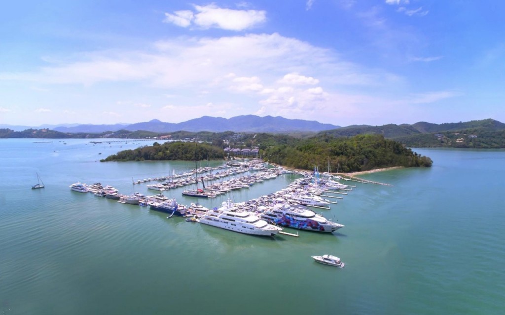 Yacht parking in Thailand