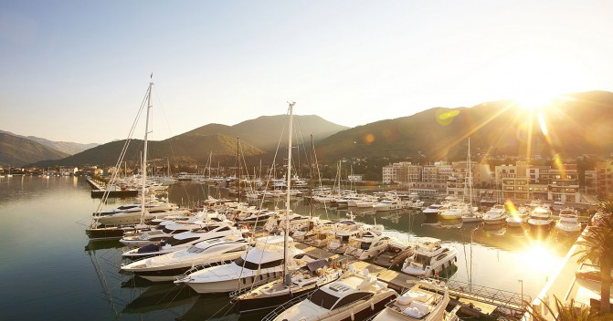 Yacht marinas of Montenegro