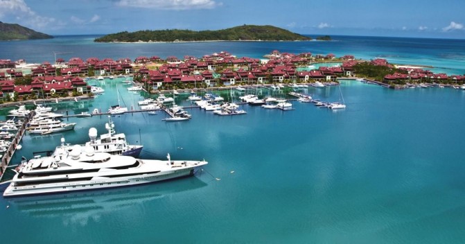 Yacht marinas and parking in the Seychelles